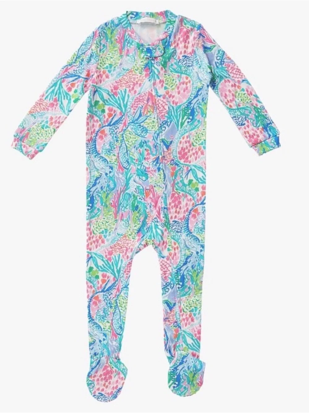 Lilly Pulitzer Mermaid Cove Organic Nursery PJ 18-24 months